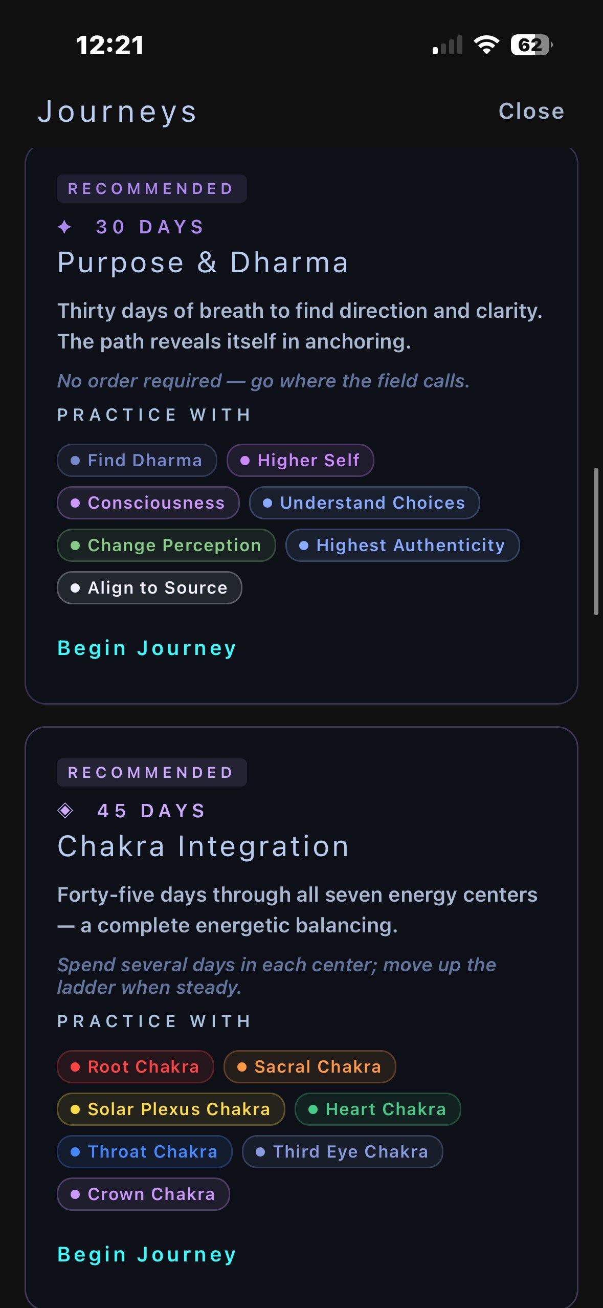 Purpose & Dharma journey